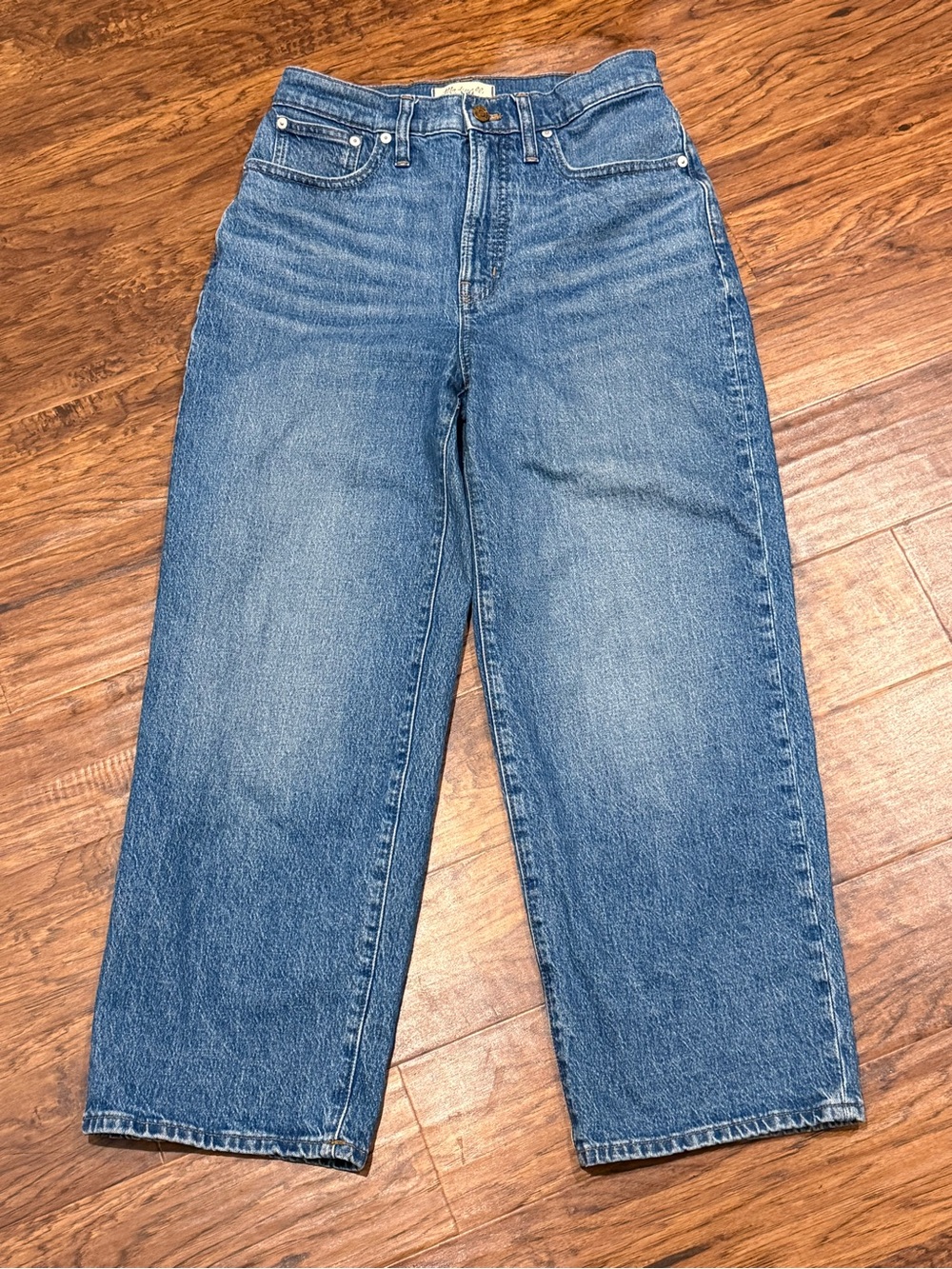 Madewell Perfect Vintage Wide Leg Crop Jeans 27
